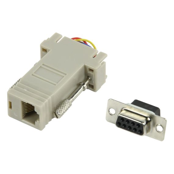 Adattatore di Serie D-SUB 9-Pin Femmina - RJ45 (8P8C) Femmina Adattatore di Serie D-SUB 9-Pin Femmina - RJ45 (8P8C) Femmina